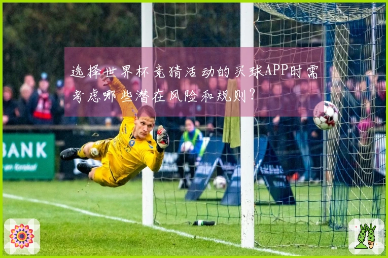 选择世界杯竞猜活动的买球APP时需考虑哪些潜在风险和规则？
